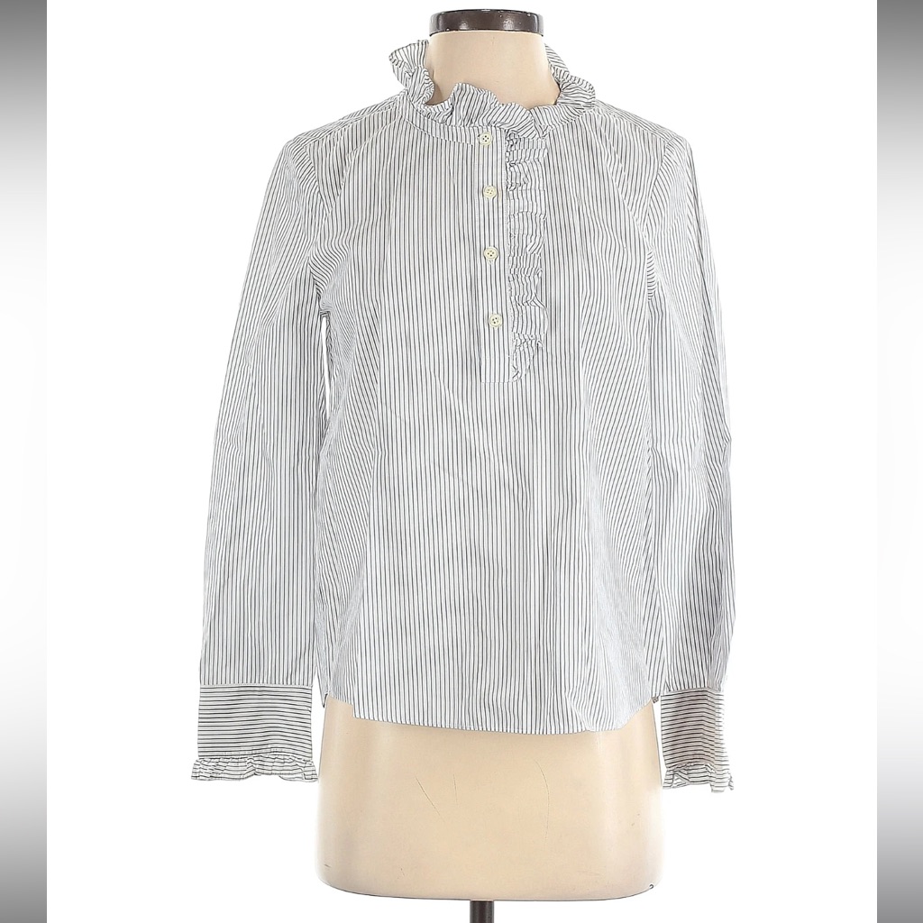 Broome Street Kate Spade Navy And White Stripped Small Top